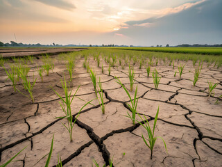 Rice Paddy Field generative AI