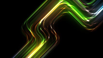 Colorful neon laser lines abstract geometric tech background