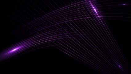Glow violet minimal lines abstract futuristic tech background