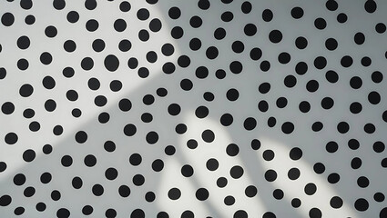 Vibrant Black Polka Dot Pattern Background, Bold Moody Polka Dot Abstract Backdrop, Minimalist Black and White Dotted Background, generative ai