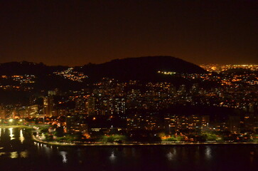 Fototapeta premium night view of the city of lisbon portugal