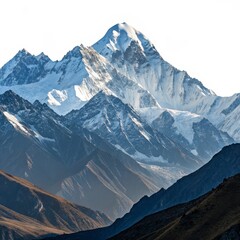 Snowy Peak Majestic Mountain Layers Landscape, Mountainscape , Summit