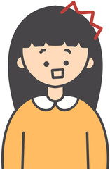 Surprised Cute Character Expression Illustration