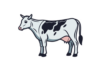 Cow Vector, Cow Icon Illustration
