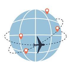 worldwide travel concept