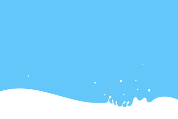 waves of milk or yogurt