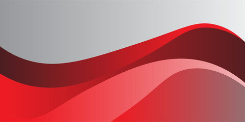 A white background with red abstract waves layered on top, featuring thin lines and a gradient of red hues.eps10