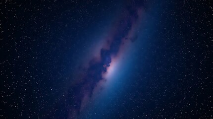 Fototapeta premium A Majestic View of the Milky Way Galaxy on a Clear Night Sky