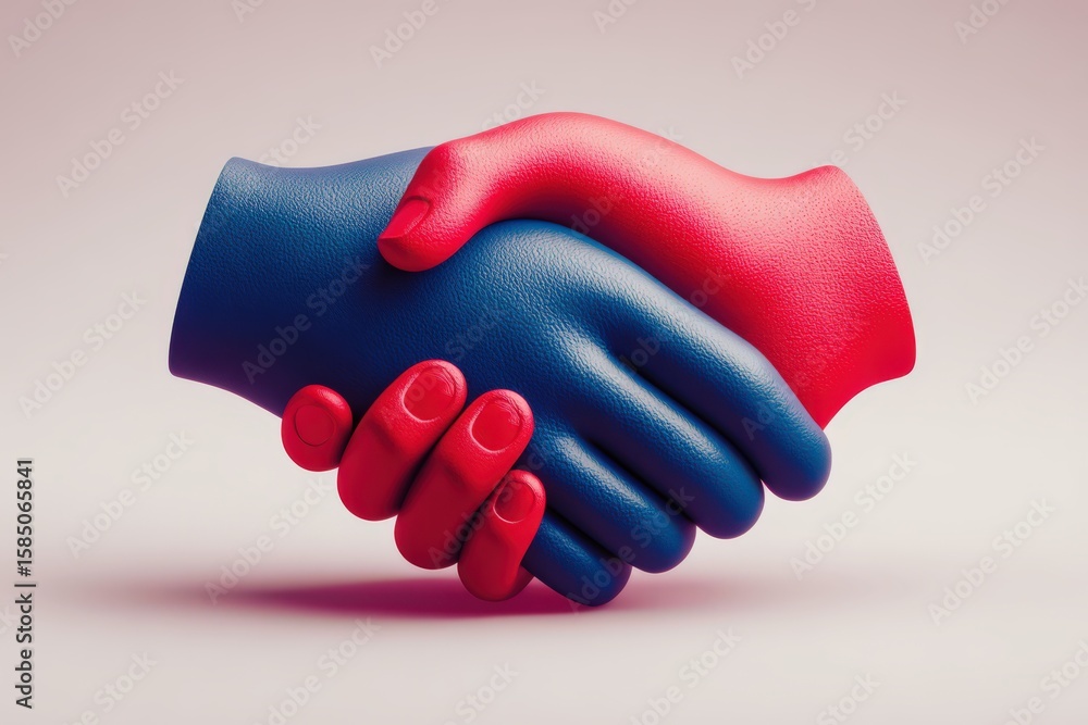 Poster hands intertwined in a dynamic embrace symbolizing collaboration and unity showcased through vibrant