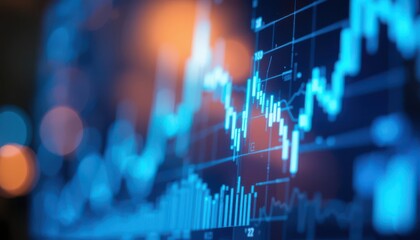 Dynamic Financial Data Display: An Abstract Visualization of Market Trends