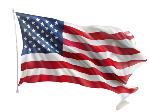 Hyper-Realistic Military Tribute Scene with Soldiers and Patriotic Flag Isolated to Transparent Background