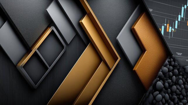 Sleek abstract web banner showcasing modern trading graphics and sophisticated design elements