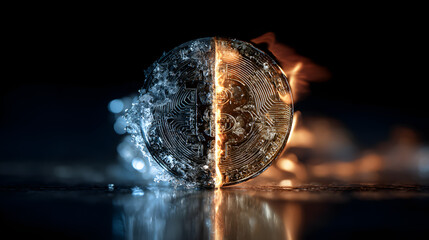 Bitcoin: A Frozen Fire Cryptocurrency - Exploring Market Volatility and Investment Risks