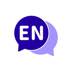 Icon a english, isolated against a clean background.
