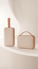 Elegant fabric containers showcase minimalist design for modern storage solutions