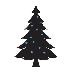 Snowy Christmas Tree With Falling Snow