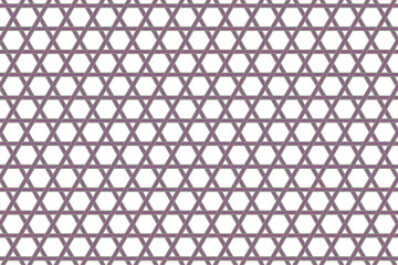 Japanese Kagome Pattern with Purple and Gray Lines on Transparent Background