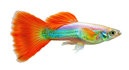 Fototapeta premium Isolated Guppy Fish