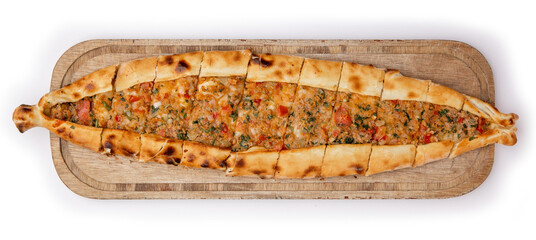 Turkish Pide with Ground Meat
