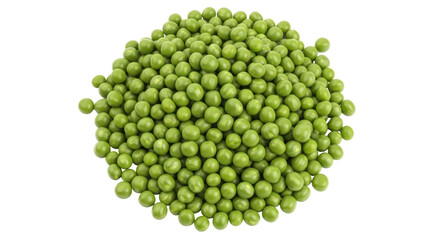 Isolated Fresh Green Peas