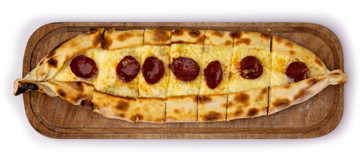 Turkish Pide with Sucuk
