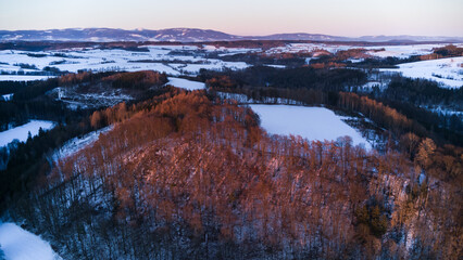 View of the prehistoric Kal fortress near Hořice, Czech Republic