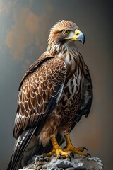 Obraz premium ia generated. golden eagle. Majestic Golden Eagle in Its Natural Habitat