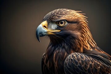 Obraz premium ia generated. golden eagle. Majestic Golden Eagle in Its Natural Habitat