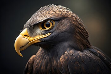 Obraz premium ia generated. golden eagle. Majestic Golden Eagle in Its Natural Habitat