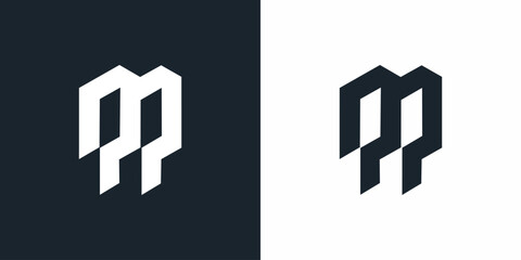 Creative Letter M Logo with Abstract, Illustration, Design Inspiration, Vector, Icon