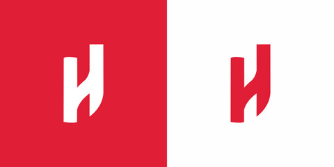 Creative H Letter Logo with Abstract, Illustration, Design Inspiration, Vector, Icon