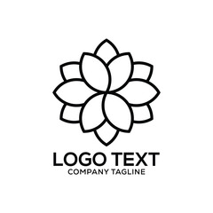 creative flower logo design
