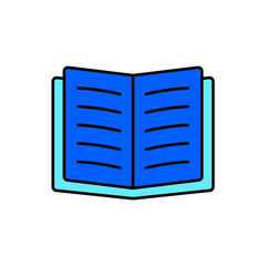 Icon a dictionary, isolated against a clean background.

