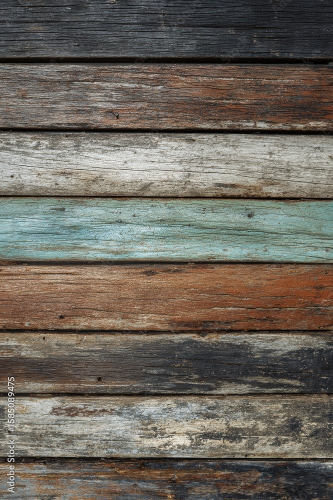 Aufkleber weathered wood slats create a rustic texture background suitable for various design and artistic pro