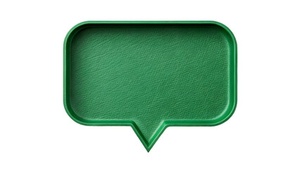 green speech bubble with a crumpled paper texture on a white background isolated on white background 36956439 1