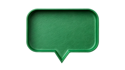 green speech bubble with a crumpled paper texture on a white background isolated on white background 36956439 1