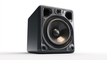 Studio monitor loudspeaker, 3D render