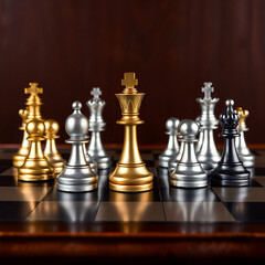 Check mate-concept of business strategy and success