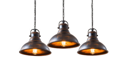 ceiling light fixture on transparent background