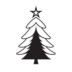 Christmas Tree With Halo And Angel Wings