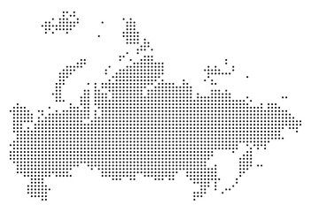 Black Dot Russia Map Europe Country