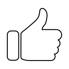 ハンドサイン：goodのアイコンイラスト001