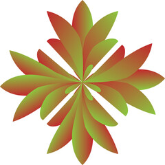 Elegant vector floral design featuring an abstract leaf and a beautiful flower illustration, perfect for nature-inspired patterns