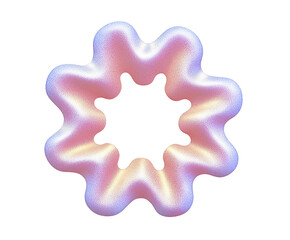 A dynamic and detailed splash of soft pink liquid, captured mid-motion. The splash radiates outwards with droplets scattering from a central pool of liquid.