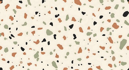 A colorful, modern terrazzo pattern background with a variety of stone chips.