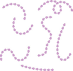 Pink and purple floral heart patterns decorate a white and pink background, perfect for Valentine's Day