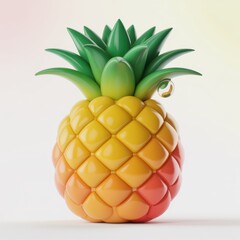  3D Pineapple Icon