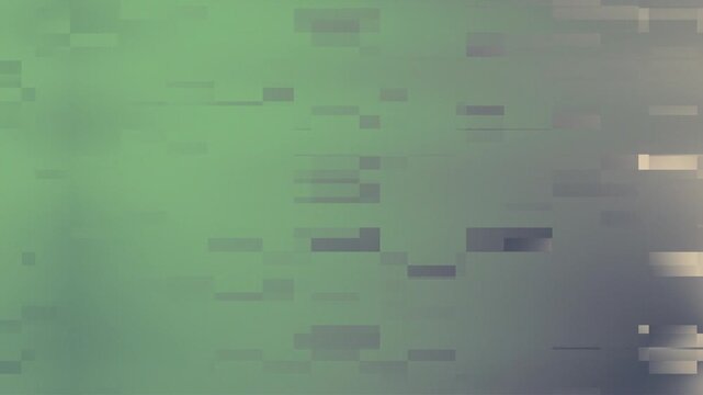 Secuencia de datos abstractos, fondo borroso verde-gris&aacute;ceo