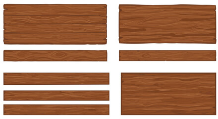 Wooden plank set with textured pattern for natural backgrounds