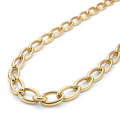 a sleek golden chain with a polished finish